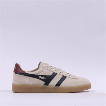 Gola Men Viper Low Gumsole Trainer - Bone Black Red